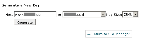 GENERATE KEY FOR CSR